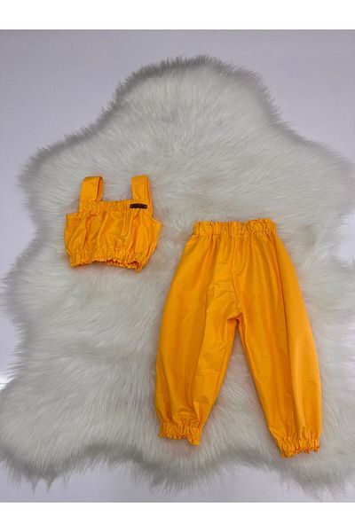 Moda Lina Baby Baby Girl Solid Color Crop & Pants Set