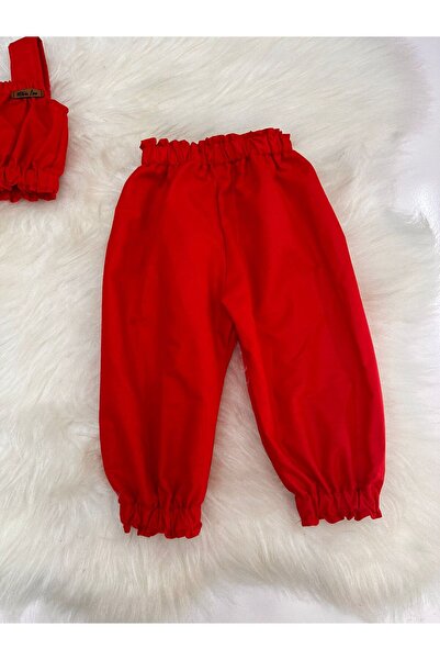 Moda Lina Baby Baby Girl Solid Color Crop & Pants Set