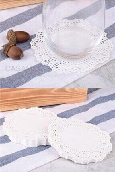 Lime Home قواعد أكواب ورقية 100 قطعة