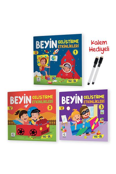 yükselen zeka 3-6 Years Old Brain Development Activated Summer-Sil Book Set