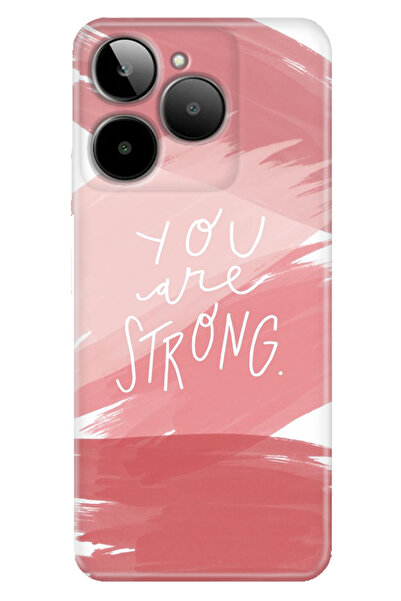 General Mobile ERA 30 Uyumlu Kılıf Silikon Desenli ERA30 Kapak You Are Strong