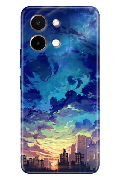 Cekuonline Vivo Y28 Compatible Case Silicone Patterned Vivoy28 Printed Cloud ...