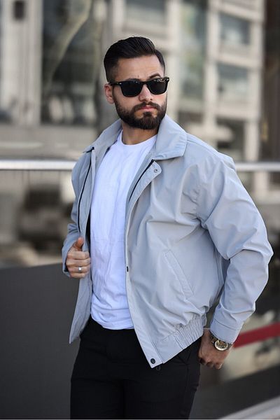 BASEL.CO Palton supradimensionat/confortabil pentru bărbați, sezon nou