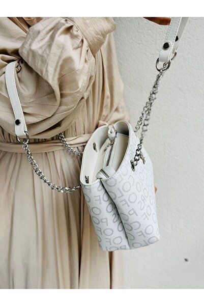 Çanta Trend Geantă de umăr pentru femei cu 4 compartimente, cu curea de lanț și curea lungă reglabilă - Polo Of Colors