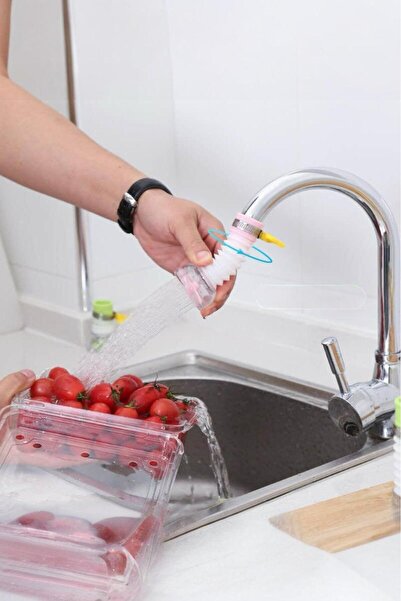 Akkoyunlu home رأس صنبور مع فلتر مضاد للرذاذ 360 رأس للمطبخ، رأس صنبور الحوض