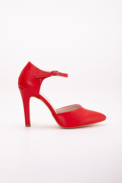 LİLLA AYAKKABI Kadın Stiletto Yüksek Topuklu Kırmızı Stiletto