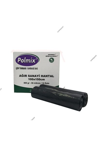 Polmix Heavy Weight 100x150 Cm Garbage Bag 10 Rolls 100 Pieces 8 Kg Black