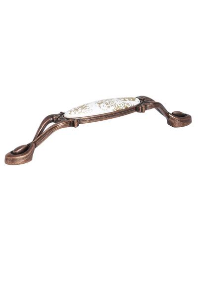 Porcellana Perla Porselen Kulp Dolap Çekmece Mobilya Mutfak Çocuk Kulbu Zümrüt 128 Altın Yaldız