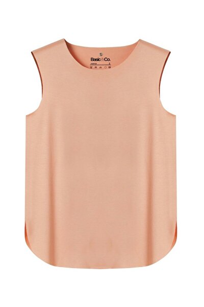 BASIC&CO Harper Dusty Pink Viscose Sleeveless T-shirt/atlet