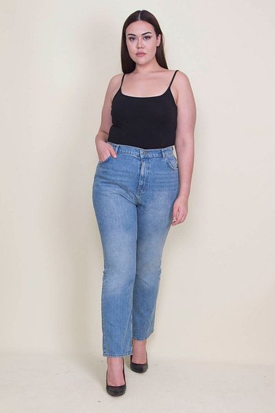 Şans Tekstil Women's Blue 5 Pocket Jeans Trousers 85n7310