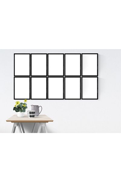 YED Frame A4 - 21X30Cm Picture Frame Set - 10 Pieces - Black -