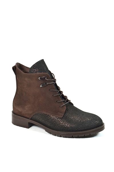 Beety 20bk91.301 Γνήσιες γυναικείες μπότες Crazy Copper Leather δεμένες με φερμουάρ