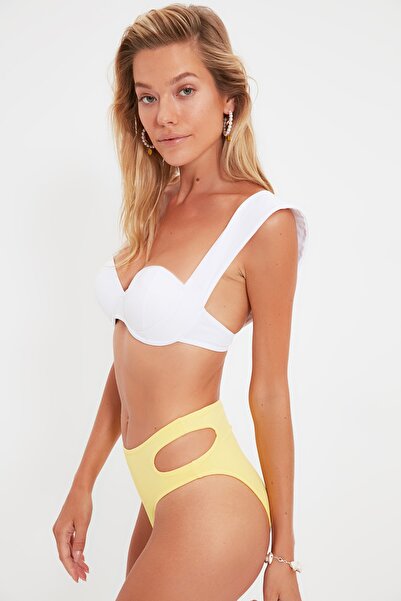 Trendyol Collection Bikini-Hose - Gelb - Unifarben
