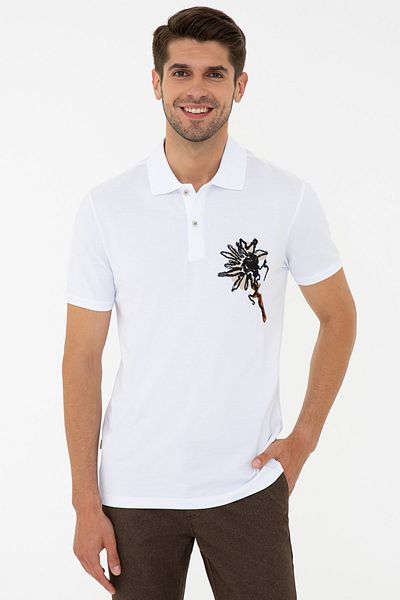 Pierre Cardin Λευκό ανδρικό T-Shirt G021SZ011.000. 1277392