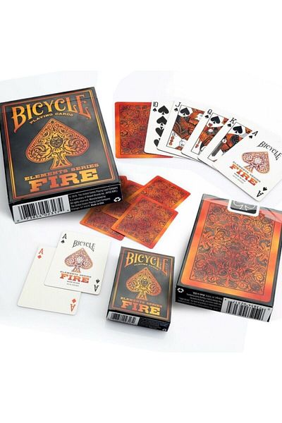Bicycle Fire Bic Game Card