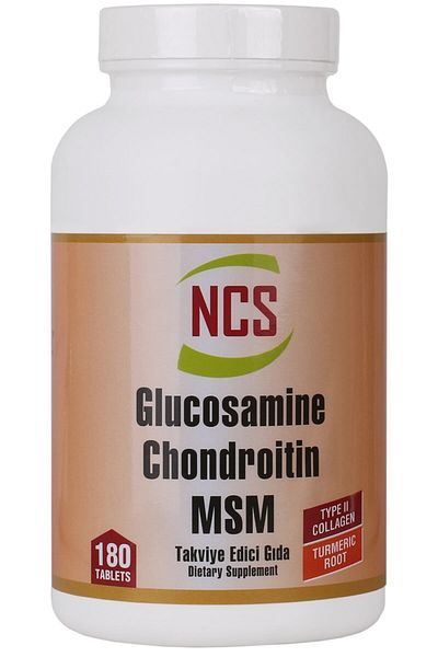 NCS Glucosamine Chondroitin MSM Type I Collagen Turmeric 180 Tablet