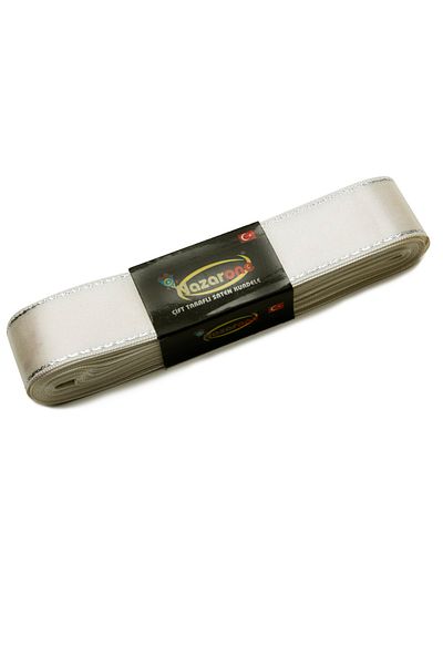 Nazarone 3cm-10mt Σατέν Ασημένια Κορδέλα - Κρέμα