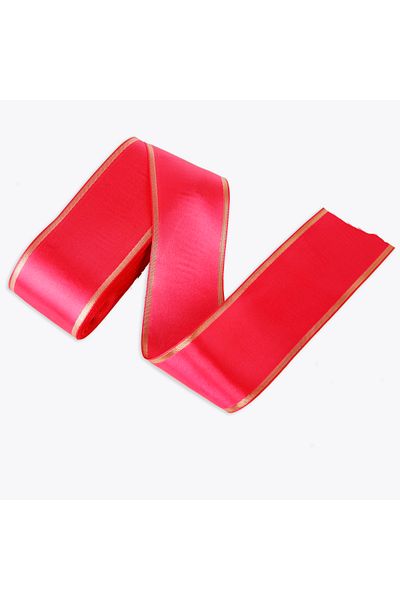 Nazarone Fuchsia Satin Glitter Ribbon - 6Cm-10Mt (803)
