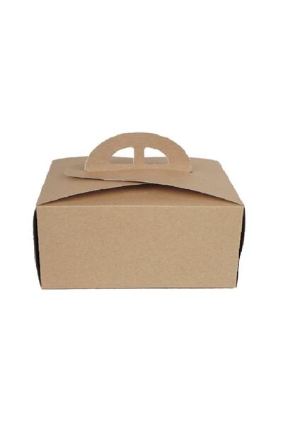 Kesepak Kutu Turta 2 No Kare Saplı 24x24x11 Cm Kraft 50 Adet