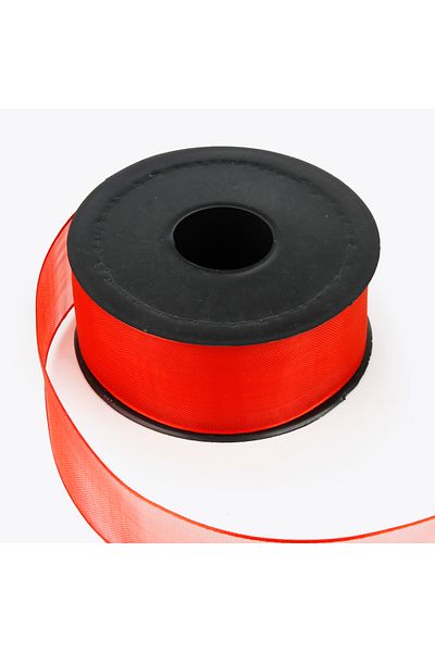 Nazarone 4Cm-20Mt Red Chiffon Ribbon - 1102