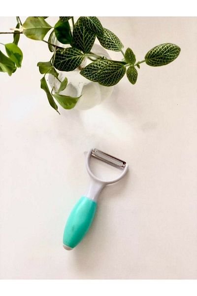 FairPrice Chubby Steel Vegetable Fruit Laser Cutting Peeler with Silicone Handle
