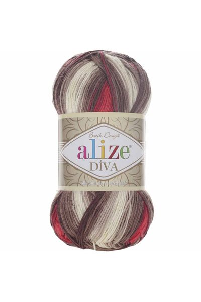 Alize Σχοινί πλεξίματος Diva Batik 4574