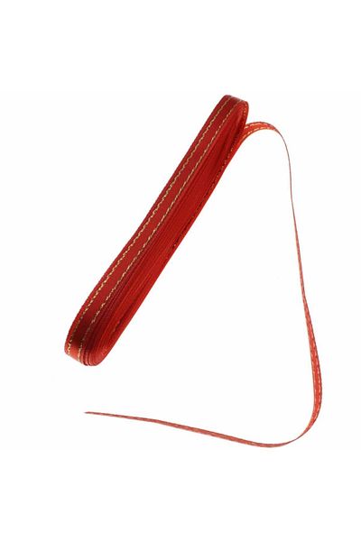 orhanucuzluk Σατέν Κορδέλα 10mm 10 Μέτρα Κόκκινο Glitter