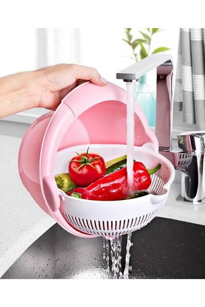 HOBBY LİFE Aqua Chamber Spinning Strainer Large Pasta Strainer