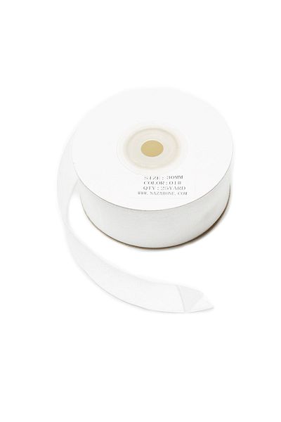 Nazarone Organza Ribbon 3cm-23mt-white(101)