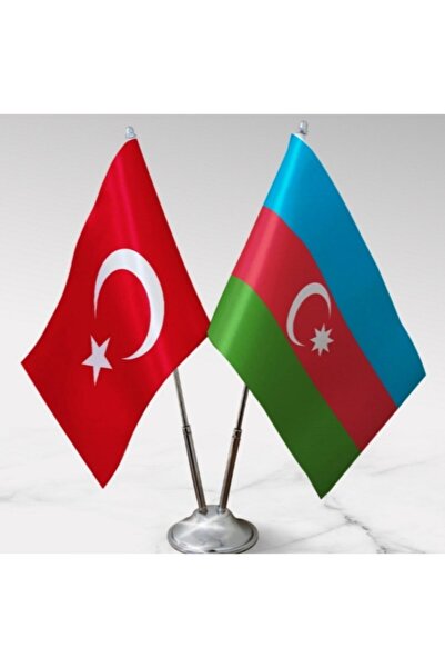 bbaskı Azerbaycan Ve Türk Devleti Masa Bayrağı