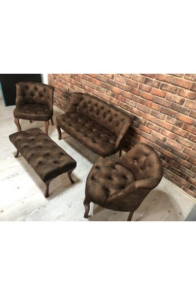 ElizzanMobilya Elizzan Kahve Çay Seti Koltuk Berjer 2 1