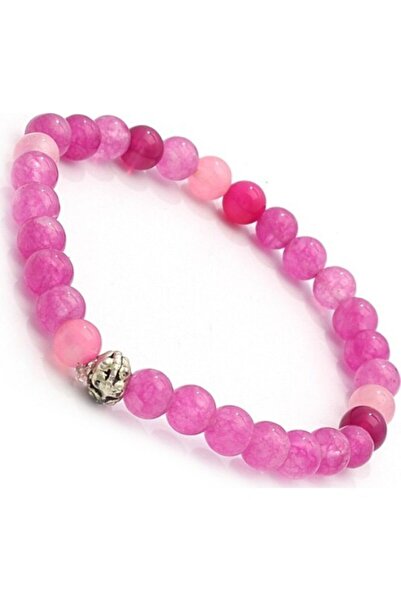 Vipfoni سوار من الحجر الطبيعي باللون الوردي