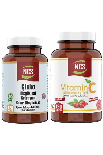 NCS Vitamin C 1000 mg Beta Glucan 120 Tablet & Zinc Selenium Copper 120 Tablet