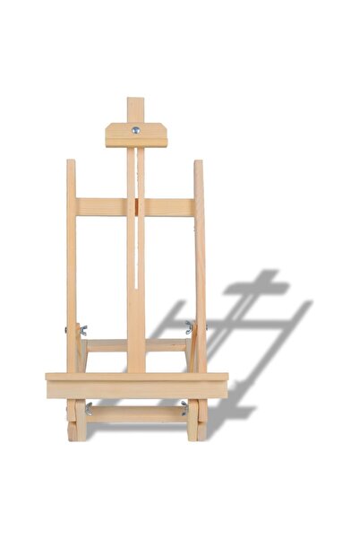 Genel Markalar Masaüstü Şövale Ayarlı Ahşap Resim Şovalesi Ressam Sehpası 70cm