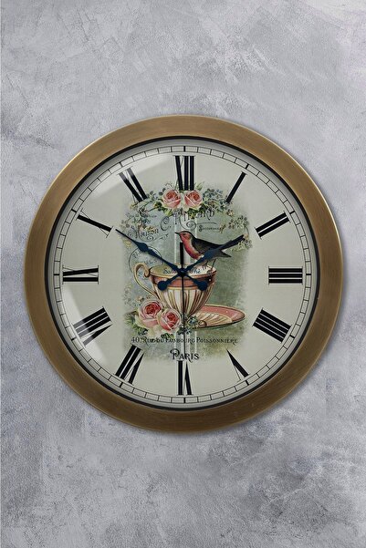 Genel Markalar 36 cm Eskitme Metal Mutfak Duvar Saati