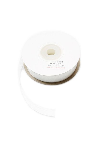 Nazarone Organza Ribbon 2cm-23mt-white(101)