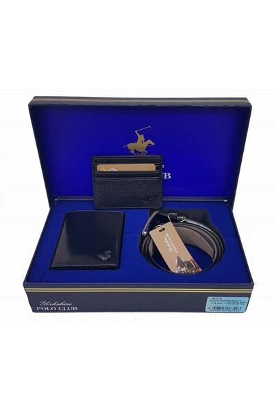 Polo Clup Polo Club Belt Wallet Set 872
