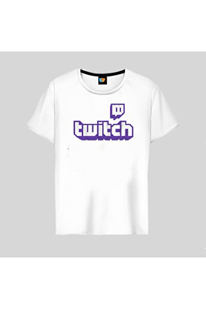 GALASHOP Twitch Logo Men's White T-Shirt T-shirt137