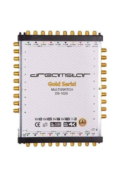 Dreamstar 10/20 Kaskatlı Sonlu Multiswitch + Adaptör