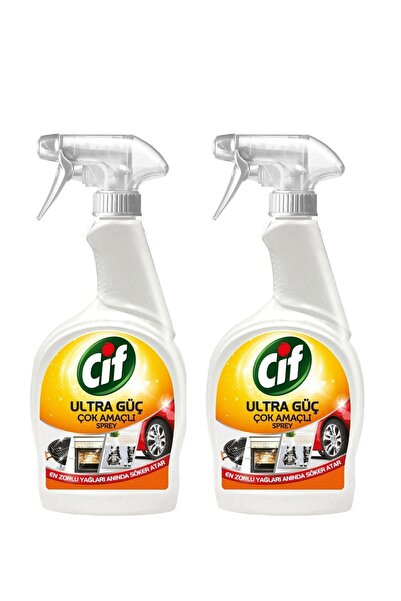 Cif Ultra Güç Çok Amaçlı Sprey Temizleyici  2x1000 ml