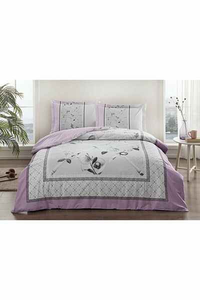 Özdilek Double Duvet Cover Set (Elastic Sheets) Camellia