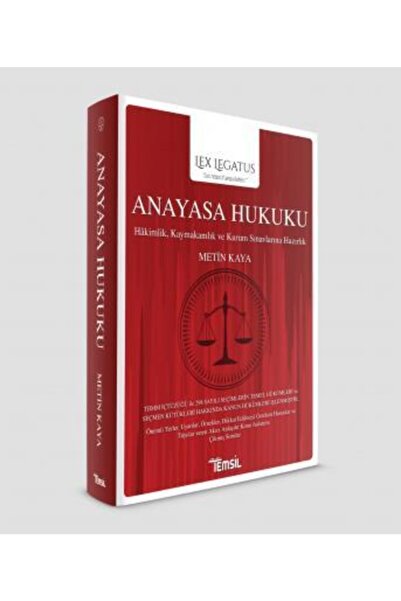 Temsil Kitap Lex Legatus Anayasa Hukuku
