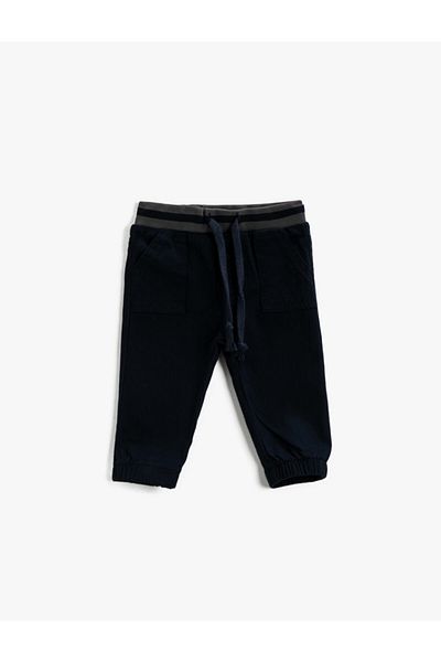 Koton Pantaloni de sport cu cravată în talie din bumbac