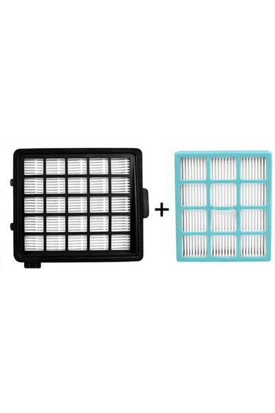 MFS مجموعة فلتر Hepa Easy Life FC 8147 من Philips - متوافقة مع الفلتر الأمامي والخلفي