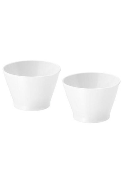 IKEA 365+ 2 Pieces Porcelain White Bowl 10 Cm