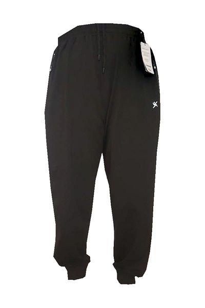 Wooppo -Plus Size - Men's Sweatpants Black