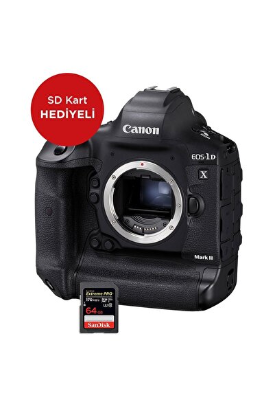 Canon EOS 1DX Mark III Body Fotoğraf Makinesi (SD Kart Hediyeli) (Canon Euras...