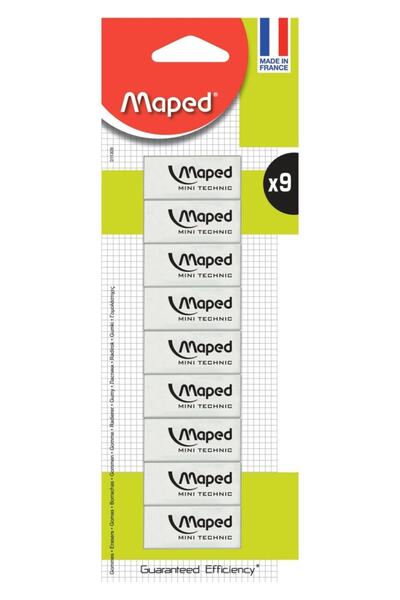 Maped Γόμα Mini Technic 9 τεμαχίων