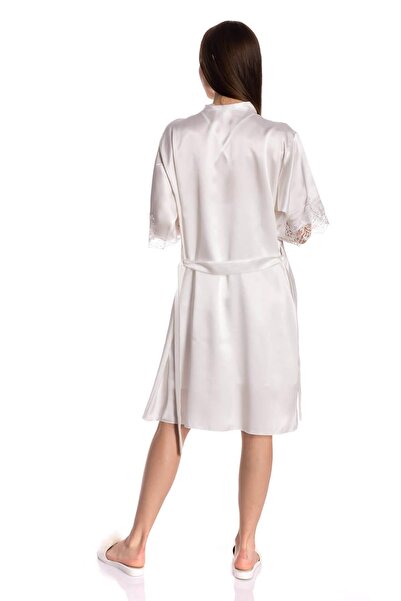 Espuar 240 Yüksek Kaliteli Saten Dantel Gecelik Ve Sabahlık Takım