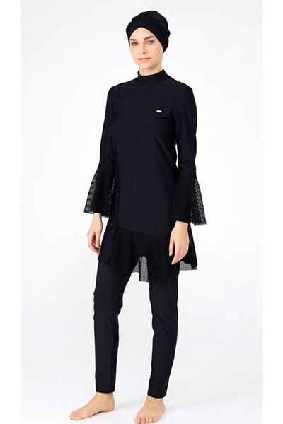 Adasea Lycra Hijab Μαγιό Μαύρο